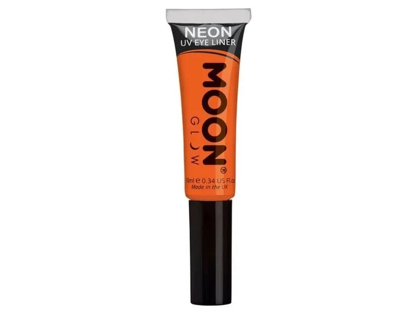 Orange neon UV eye liner