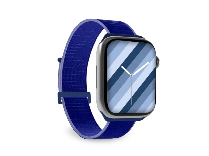 SBS nylon urrem til Apple Watch 42/44/45/49mm. Navy blå