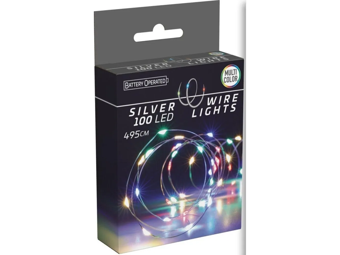 Lampki choinkowe Christmas decoration Lampki druciki na baterie girlanda 100 LED multikolor