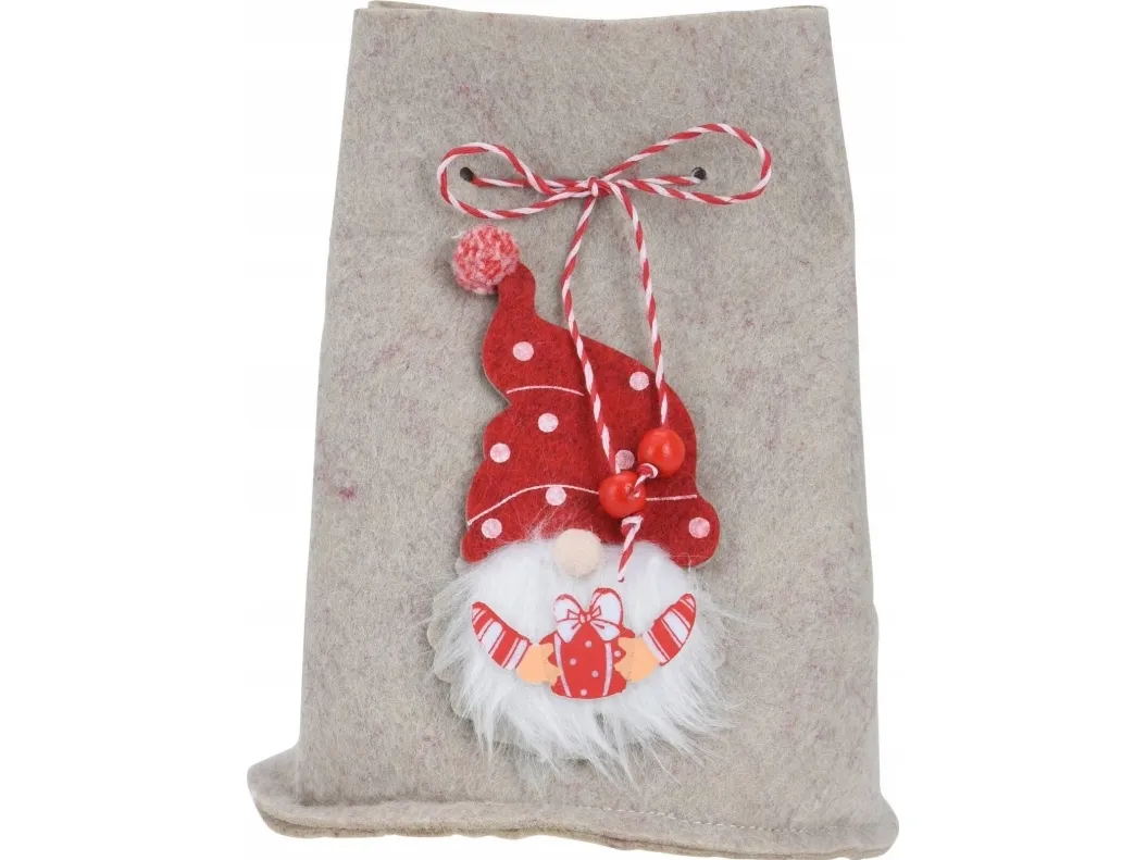 Julepynt Home Styling Collection Julepose med nisse, 12 x 14,5 cm