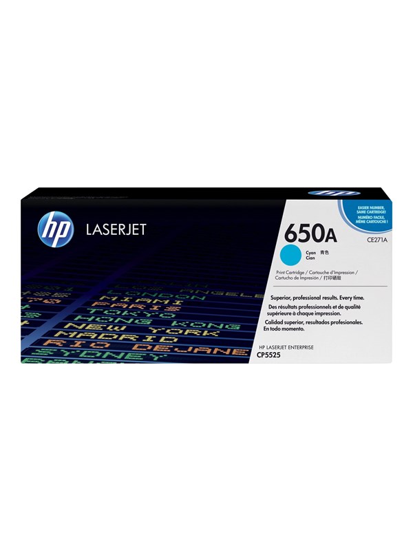 HP 650A / CE271A Cyan Toner - Laser toner Cyan