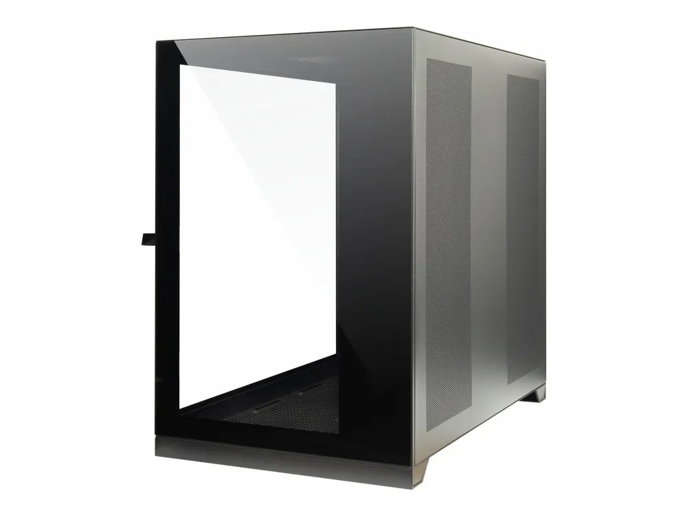 Inter-Tech C-703 Vision - Tower - ATX - sidepanel med vindu (herdet glass) - ingen strømforsyning (ATX) - USB/lyd