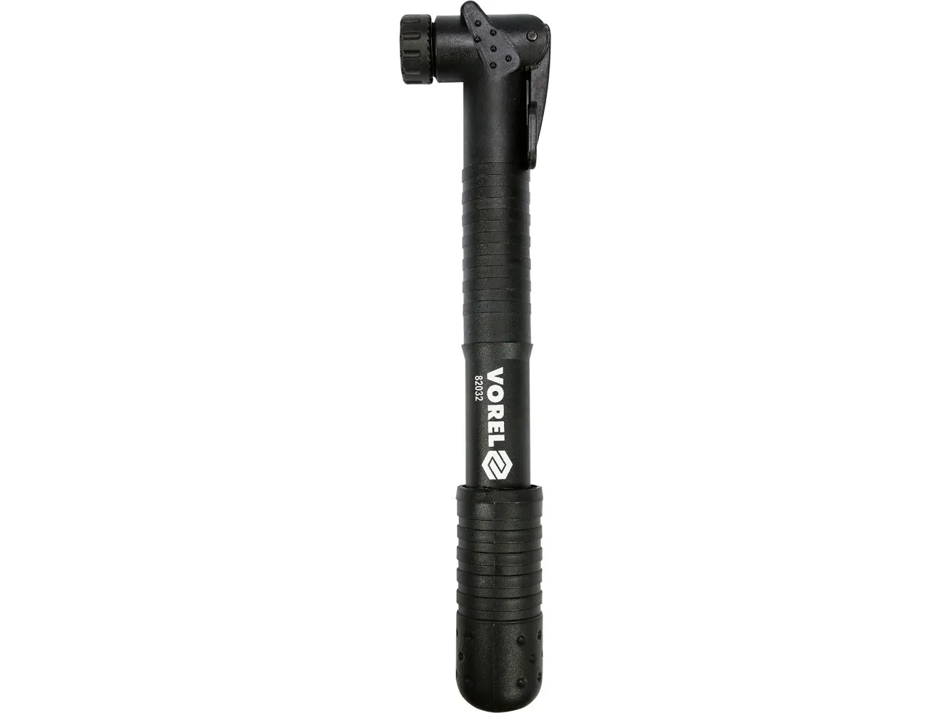 Vorel sykkel pumpe med holder til ramme + endestykker (82032)