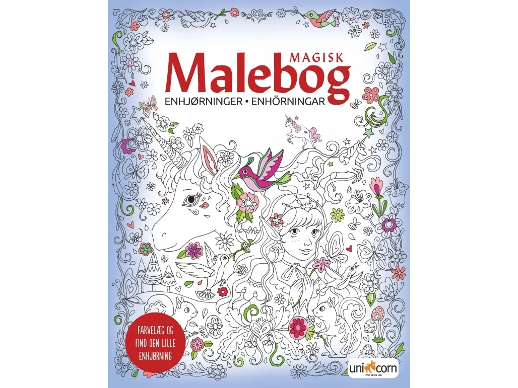 Magisk Malebog - Enhjørninger | Språk: Dansk