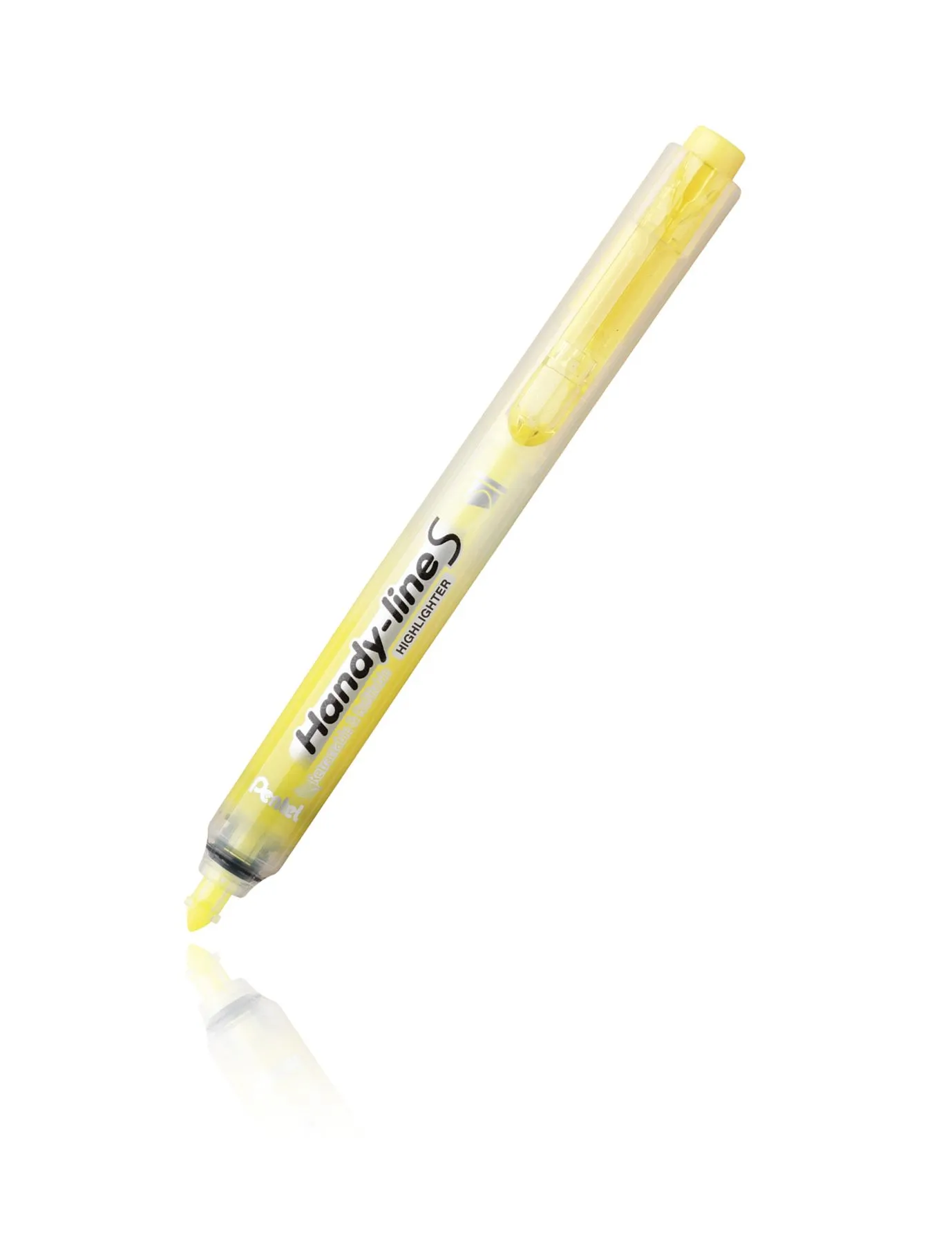 Highlighter Pentel Handy-Lline S med trykmekanisme gul