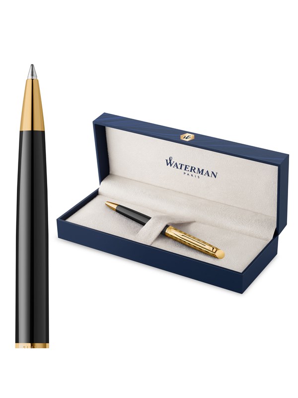 Waterman Hémisphère 'The Opera Collection' Black & Gold G.T. Ballpen M Blue ink