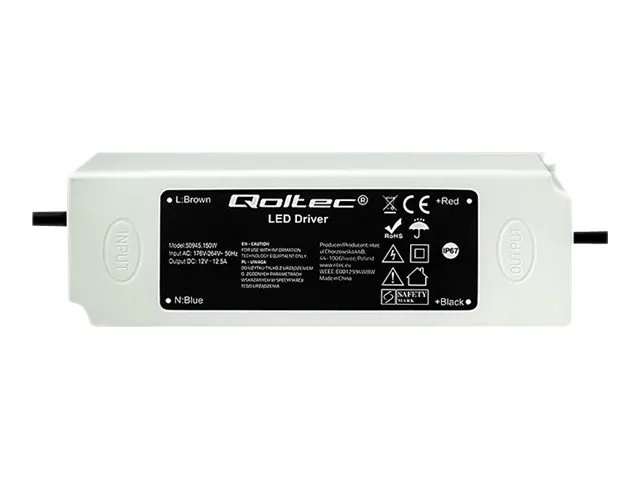 Qoltec LED-driver strømforsyning IP67 150W 12,5A (50945)