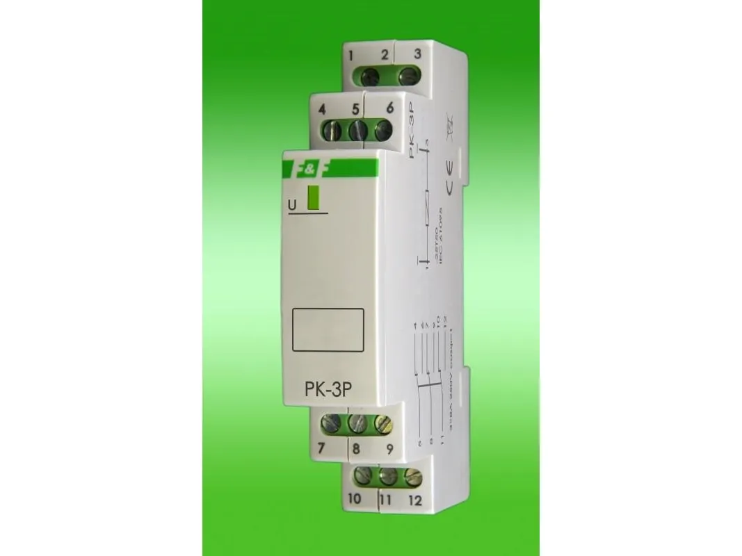 F&F elektromagnetisk relé 230V 3x8A - PK3P230