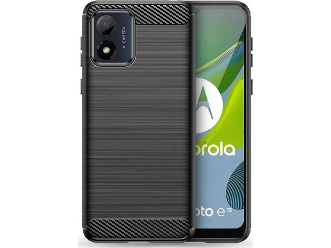Tech-Protect Etui MOTOROLA MOTO E13 Tech-Protect TPU Carbon svart