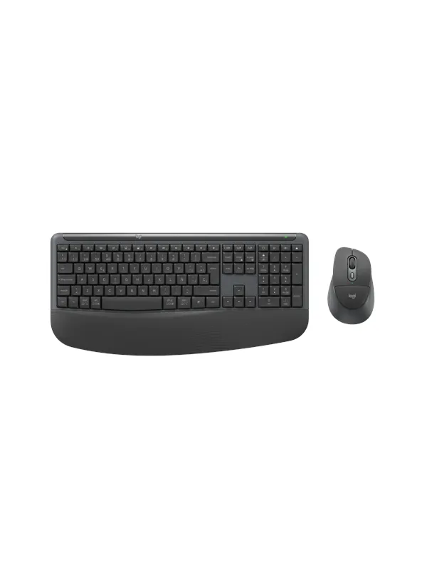 Logitech Signature Comfort Plus Combo MK880 for Business (Graphite) - Tastatur & Mussett - Spansk - Grå