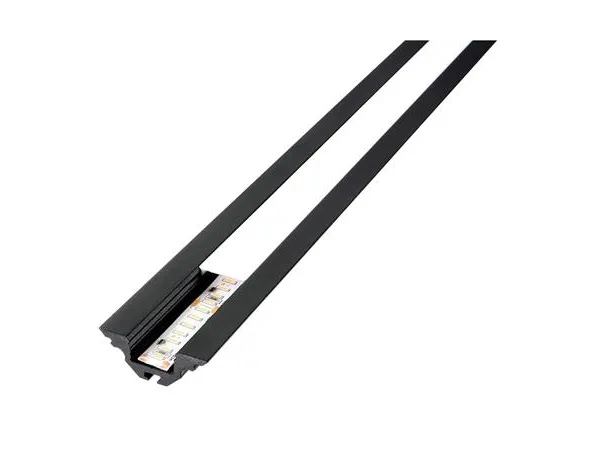 SG ARMATUREN StripLine 1,8m Sort profil hjørne