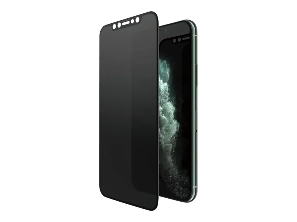PanzerGlass - Skjermbeskyttelse for mobiltelefon - glass - med personvernsfilter - svart - for Apple iPhone 11 Pro, X, XS