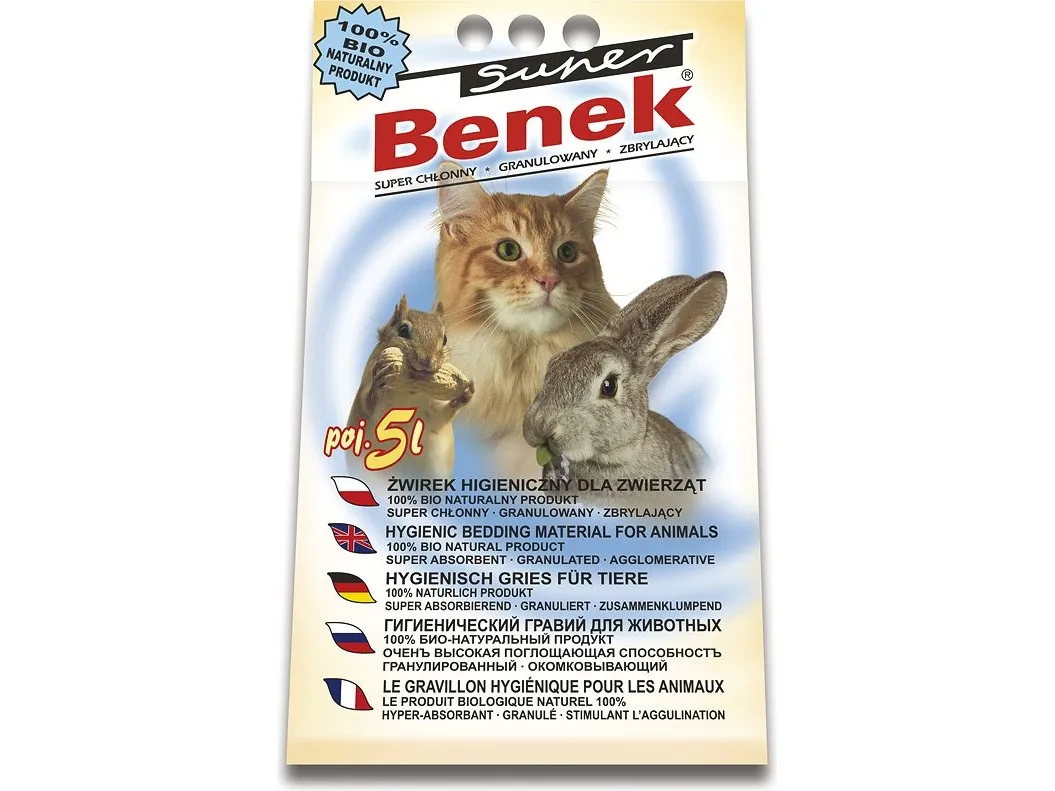 Super Benek Compact naturlig kattesand 5 l