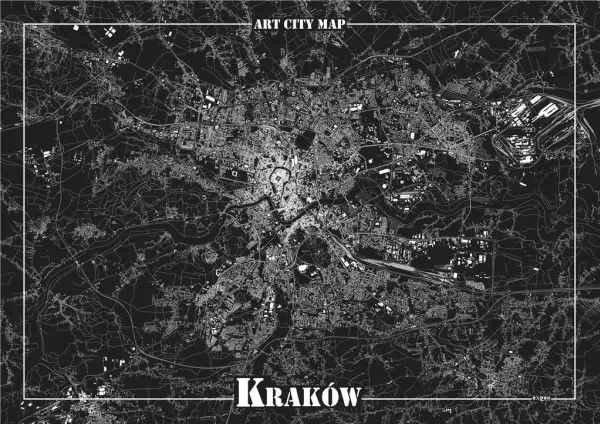 Art-Map Dekorativ plakat - Kraków