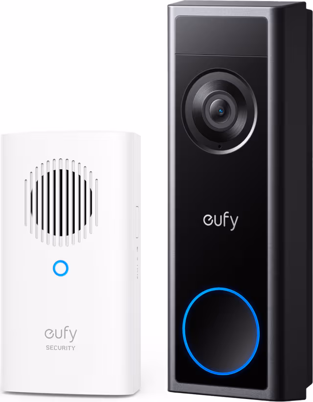 Eufy C31 ringeklokke med kamera + chime 2K (svart)
