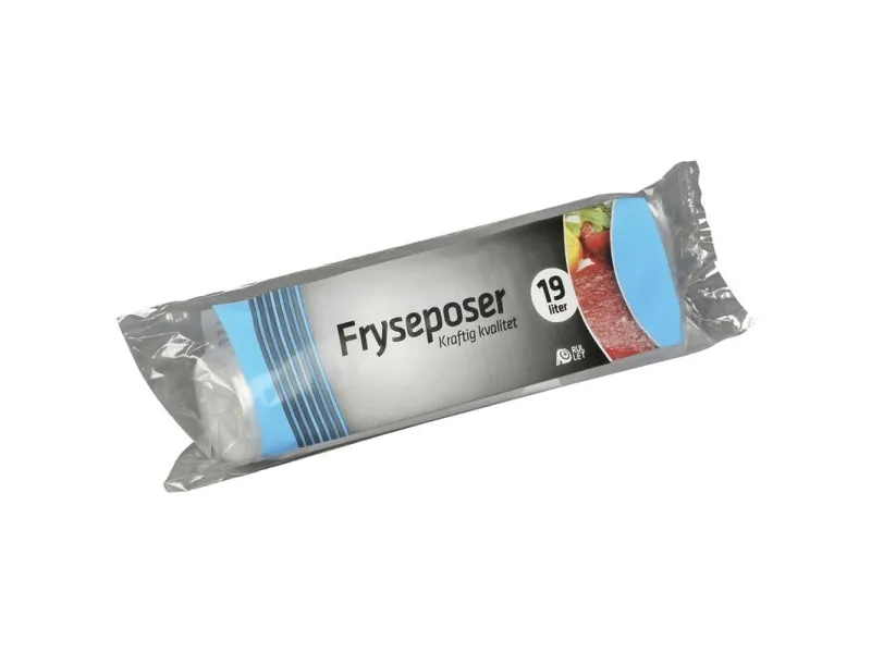 Fryseposer, 32 µm, 350 x 600 mm, LD-PE transparent, rulle a 8 stk Fødevaregodkendt - (35 stk.)