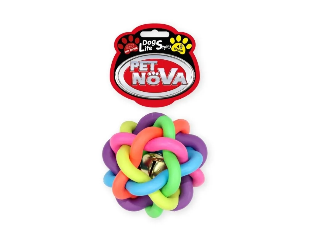 PET NOVA hundeleketøy atom med bjelle XL 10,5 cm 2 stk