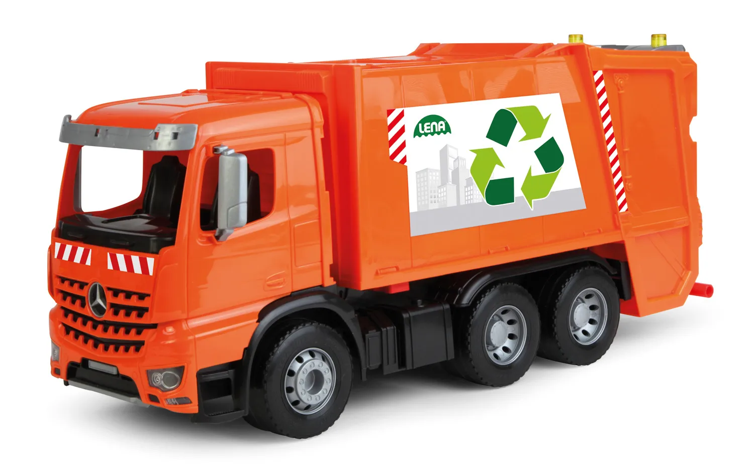 Lena Worxx 04614, Truck/trailer, Garbage truck, 3 år, Plast, Sort, Oransje