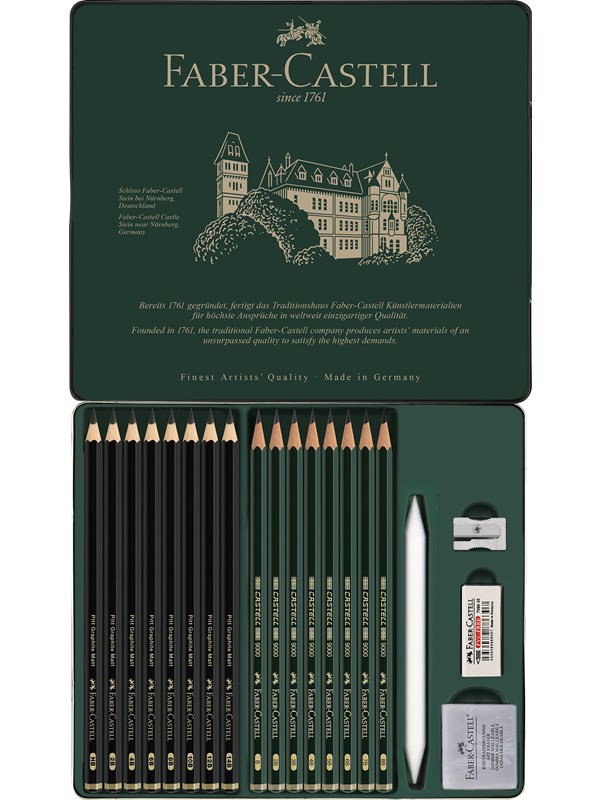 Faber-Castell Set Pitt Graphite Matt & Castell 9000