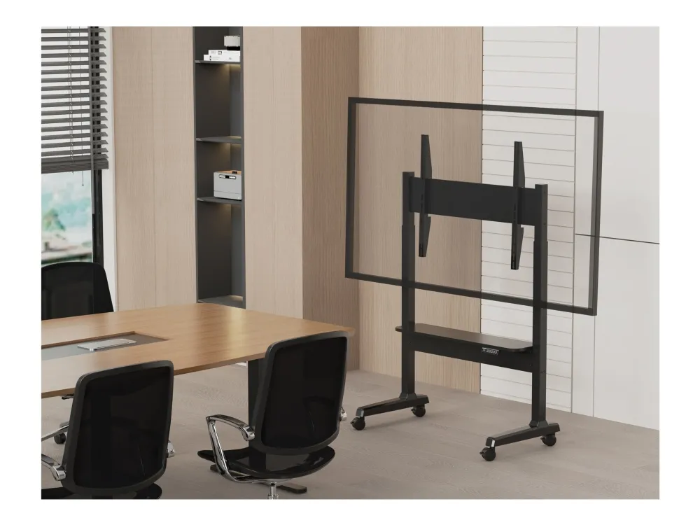 Vision X-Series VFM-F15M - Vogn - motorisert - for flatpanel - 60 kg - stål, plastikk, sponplate - sandblåst svart - skjermstørrelse: 40-86