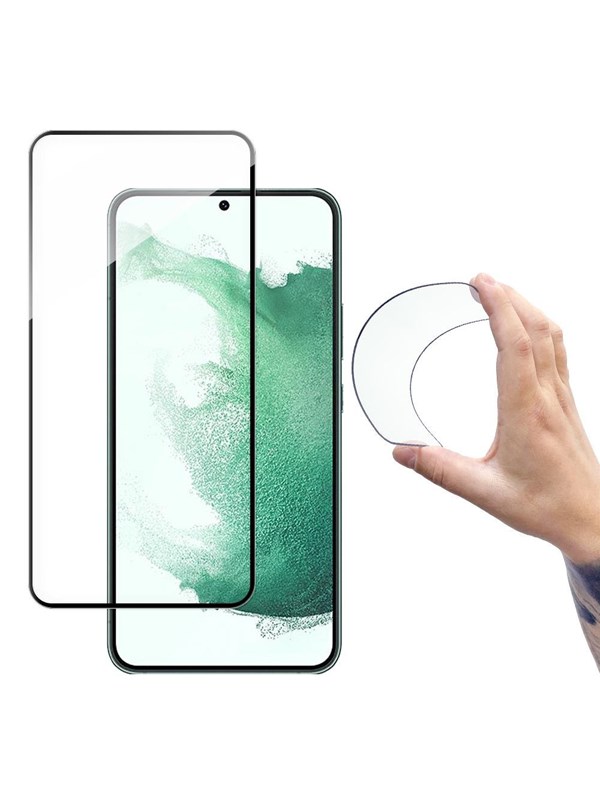 Wozinsky Full Cover Flexi Nano Glass Film Tempered Glass with Frame Samsung Galaxy S22+ (S22 Plus) Clear