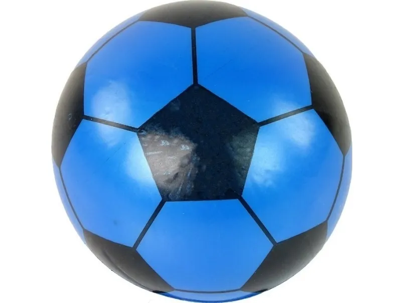 LeanToys blå/svart gummiball 23 cm lett