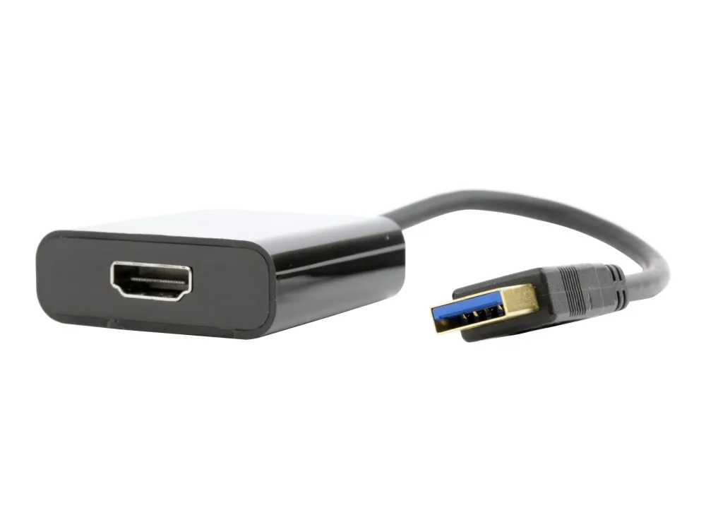 Cablexpert - Adapterkabel - USB-type A hann til HDMI hunn - 15 cm - svart - 1080p-støtte