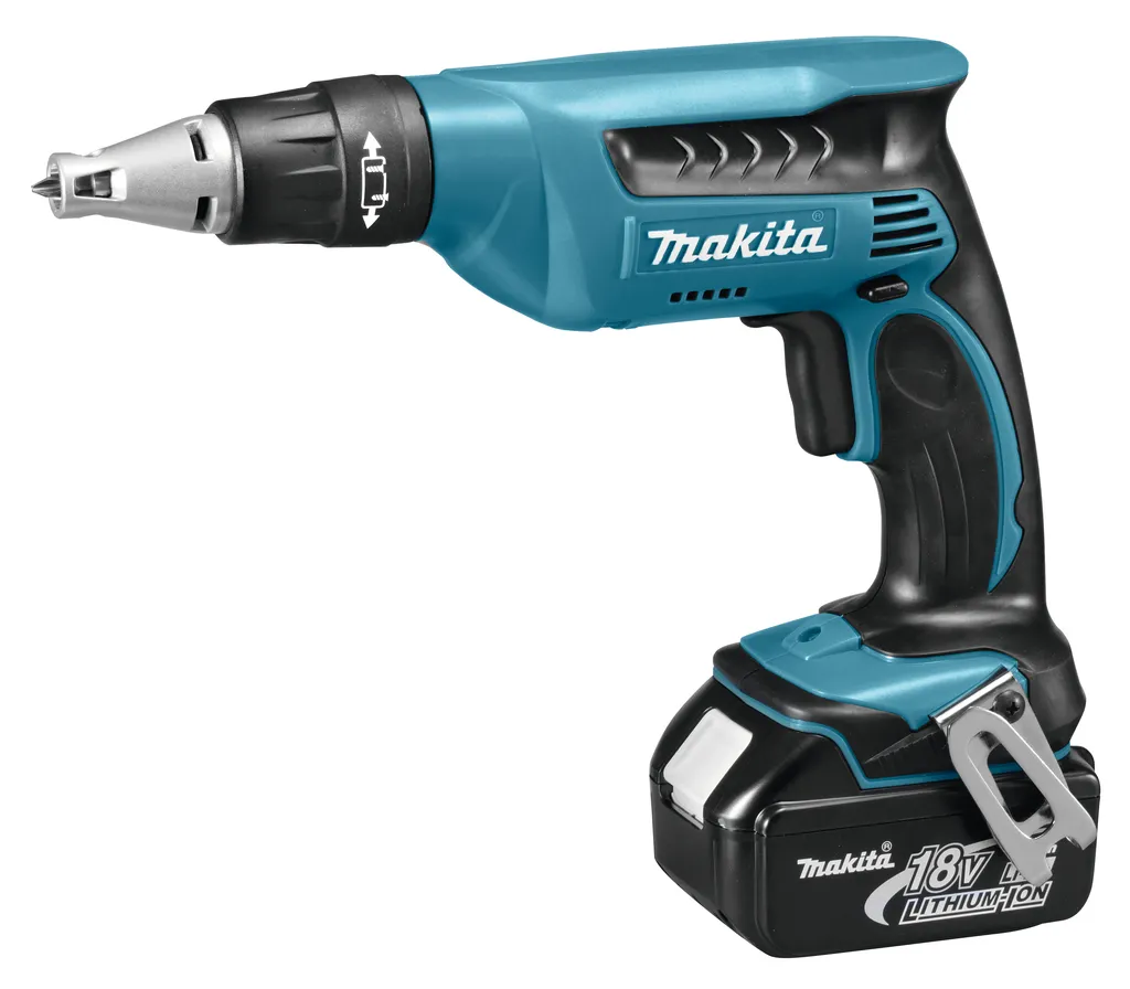 Makita DFS451RFJ, Elektrisk skrutrekker, Pistolhåndtak, 1/4, Sort, Blå, 4000 RPM, 4 mm