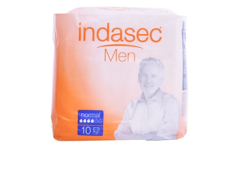 Indasec Men's Absorbent Normal 10 stykker
