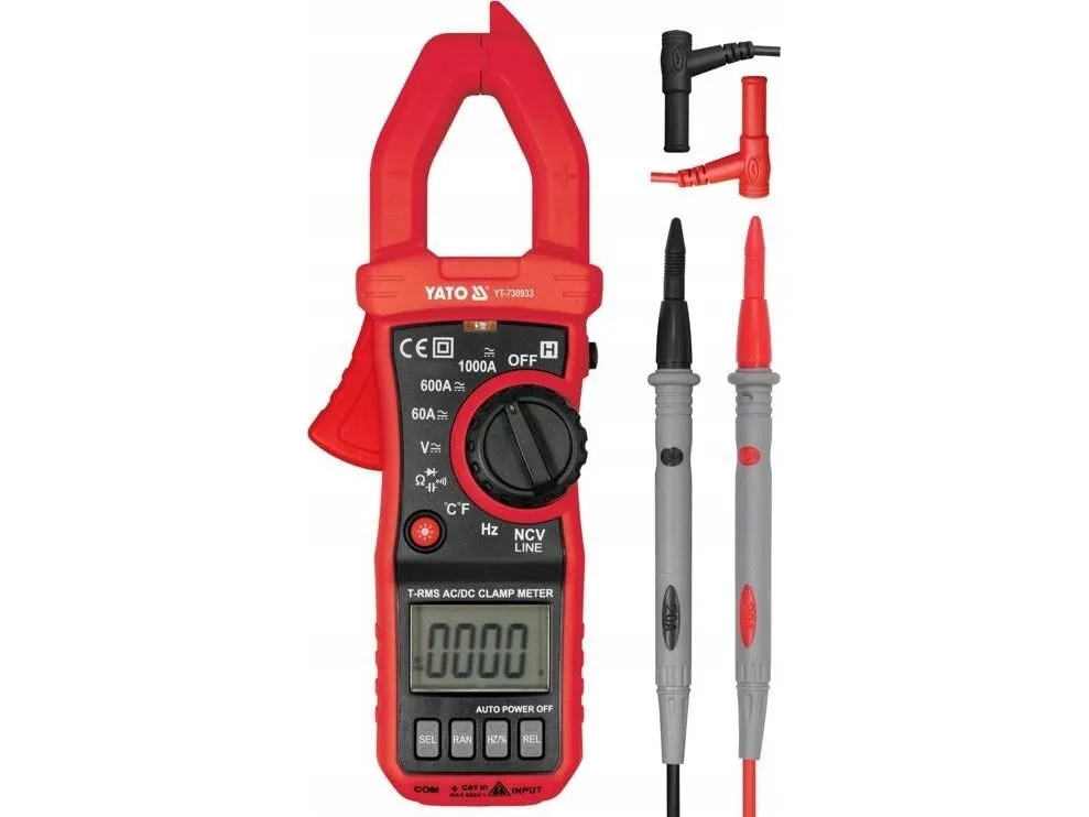 YATO T. RMS AC/DC klemamperemeter 10mA-1000A