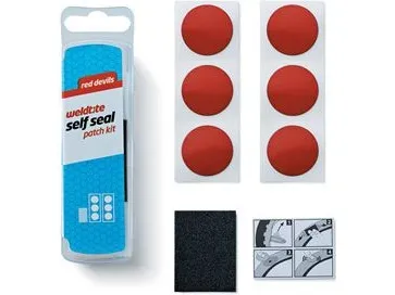 Weldtite punkteringslapper – PUNCTURE RED DEVILS selvklebende sett WLD-1036 (6 lapper)