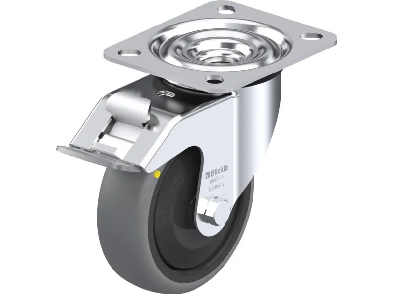 Blickle 849853 LE-TPA 102KF-FI-ELS styrehjul med brems, hjuldiameter 100 mm, maks bæreevne 70 kg, 1 stk
