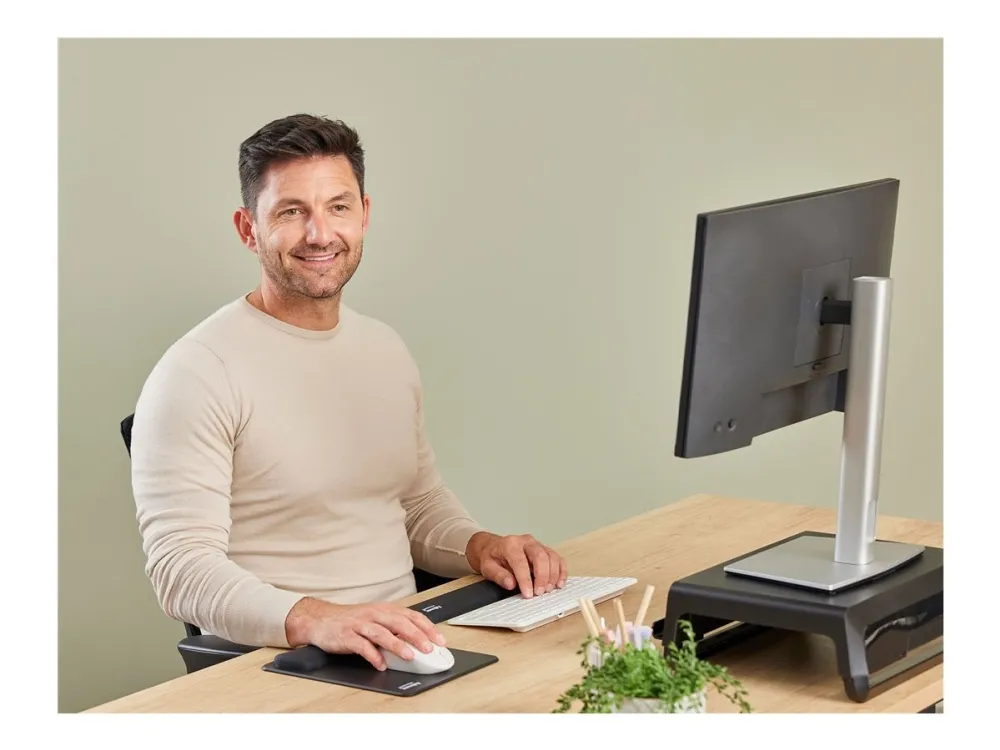 Fellowes Breyta - Håndleddsstøtte for tastatur - TKL - kompakt - svart