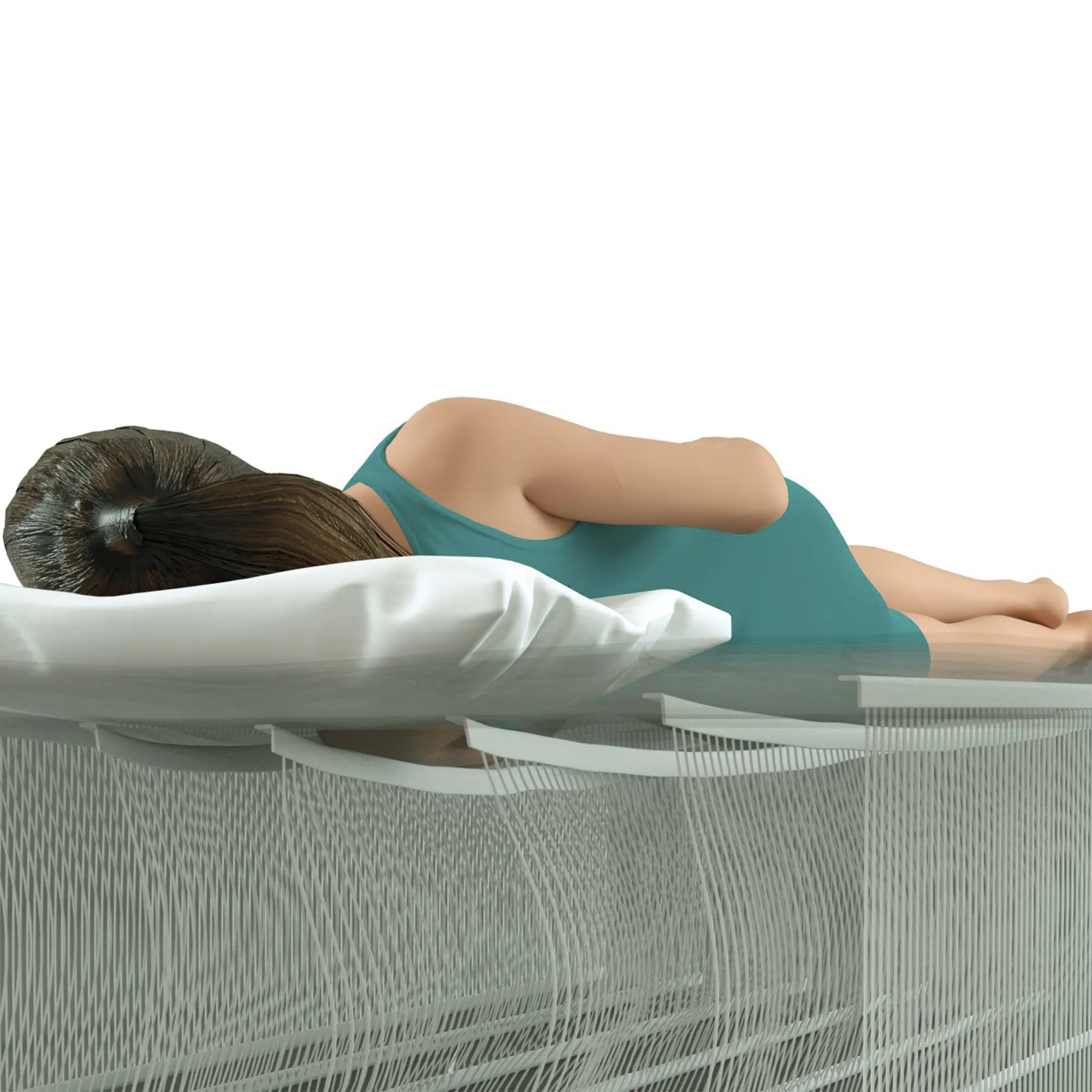Intex DuraBeam Pillow Rest Classic, Dobbel Madrass, Rektangel, Inne & Ute, Innebygd luftpumpe