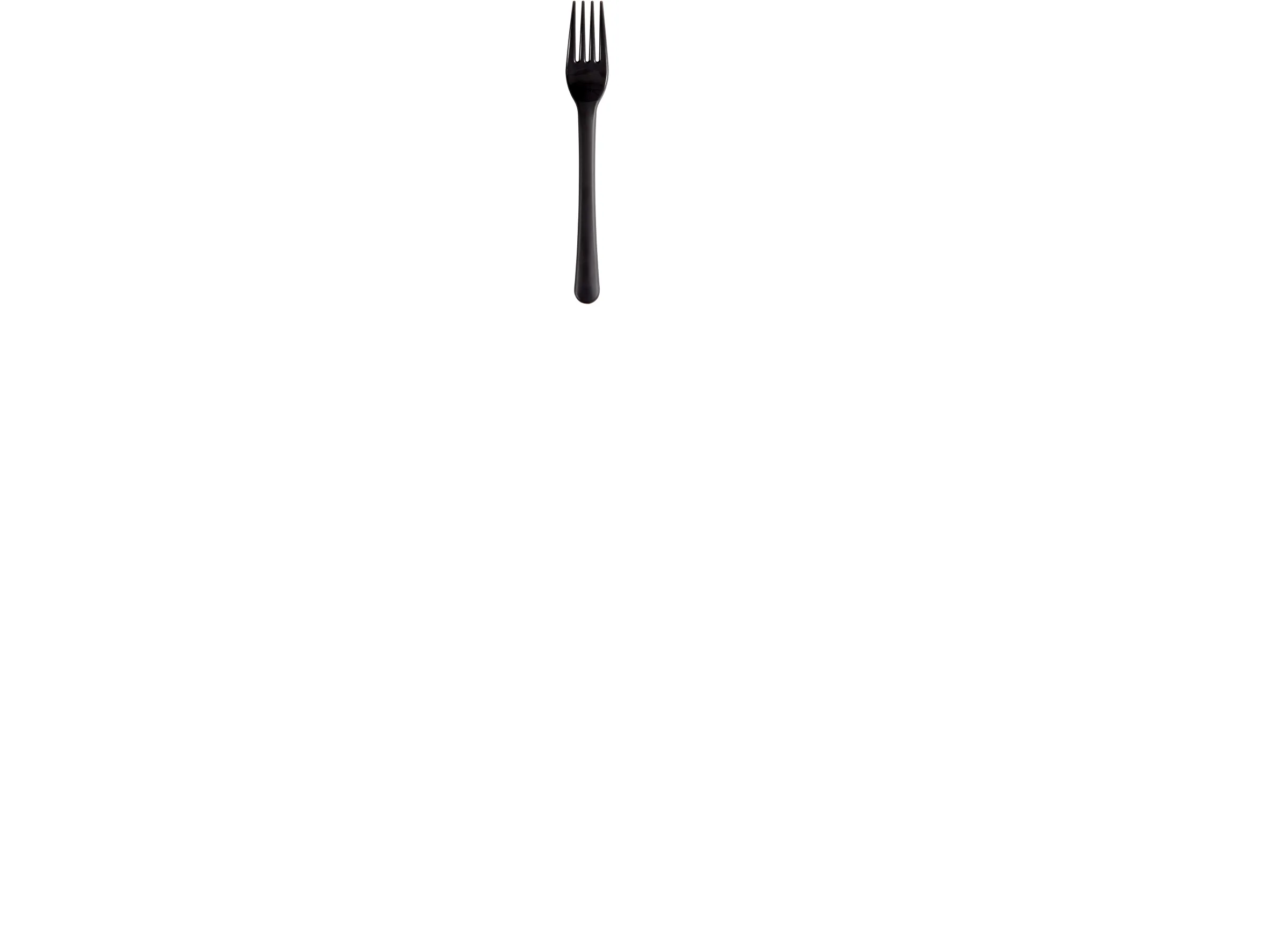 Gaffel, ABENA Gastro, 18cm, koksgrå, PP - (20 stk.)