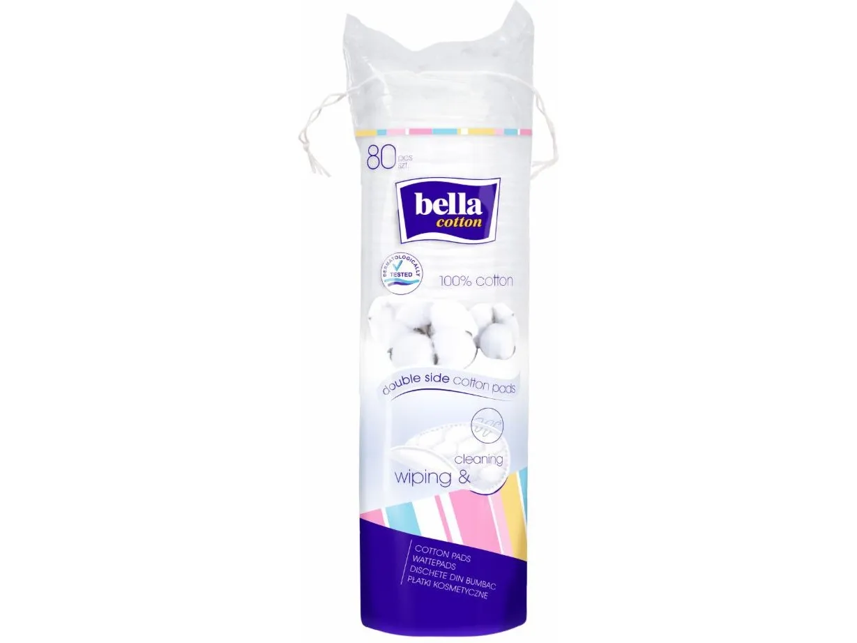 Bella Runde Kosmetiske Pads Bella Cotton 80 stk.