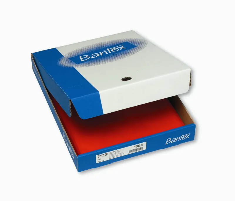 BANTEX CHARTEK 100 stk 0,11 mm rød