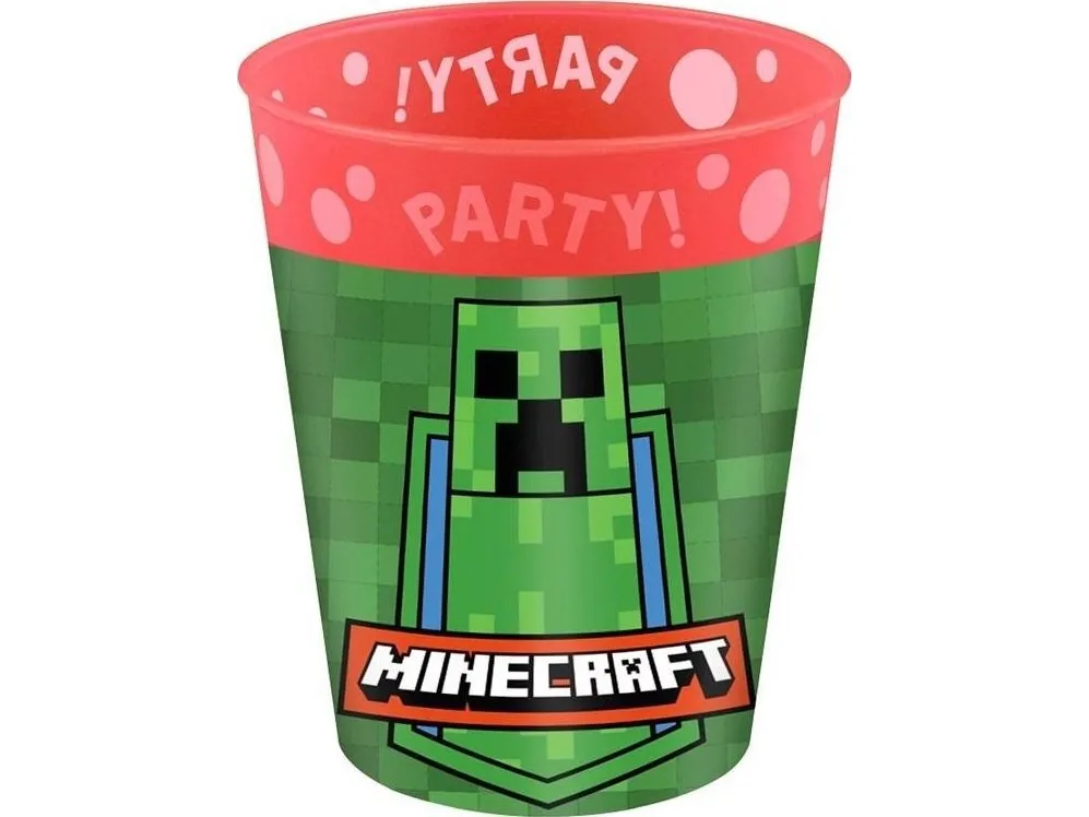 Minecraft plastik krus, 250 ml.
