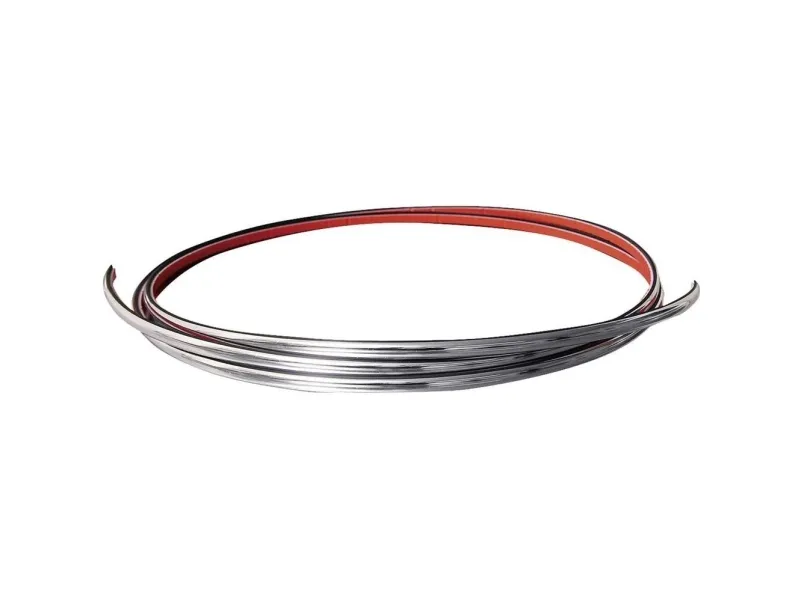 Eufab 30182 bil dekorasjonslist krom (L x B) 2,45 m x 21 mm