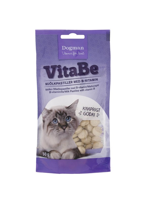 Dogman Melketabletter med ølgjær og B-vitaminer for katter 50g