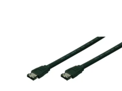 LogiLink CS0010, 0,75 m, eSATA, eSATA, Hankjønn/hankjønn, Sort, UL-2725