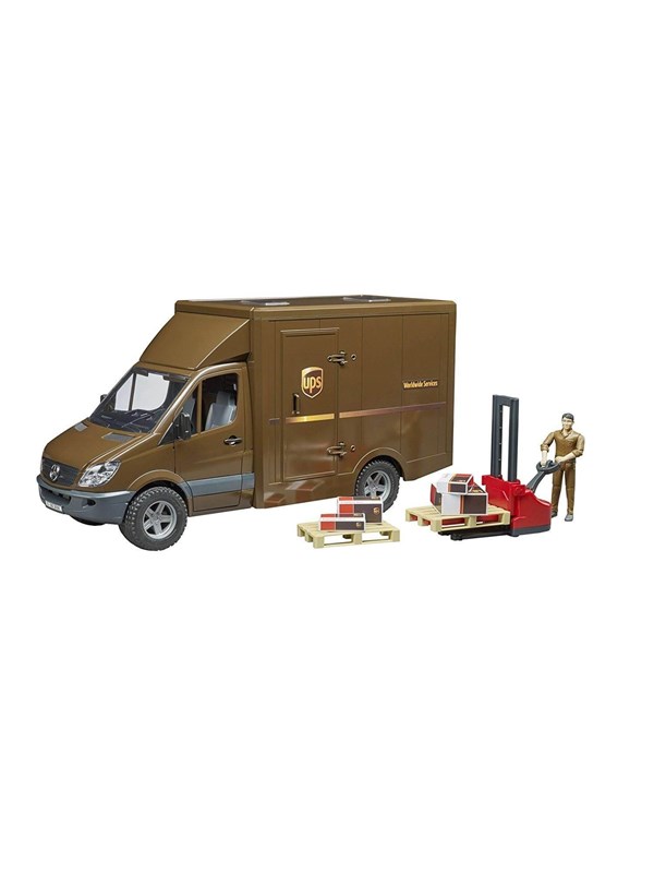 Bruder MB Sprinter UPS with driver and accessories