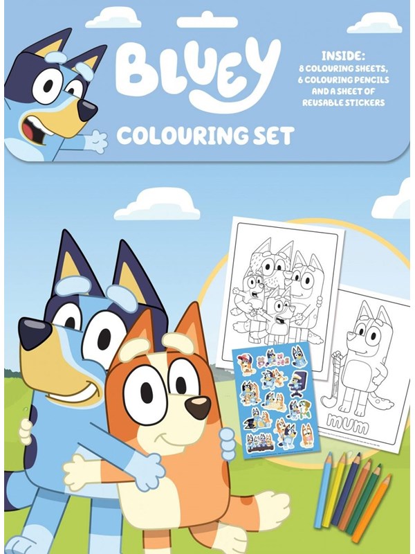 Alligator BLUEY Coloring Set