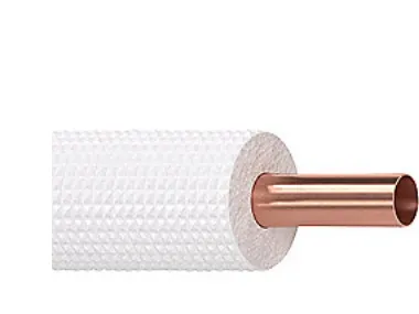 Basic isolerede kølerør - 0,8 mm, Uden flange og omløber, 20 m, 3/8''