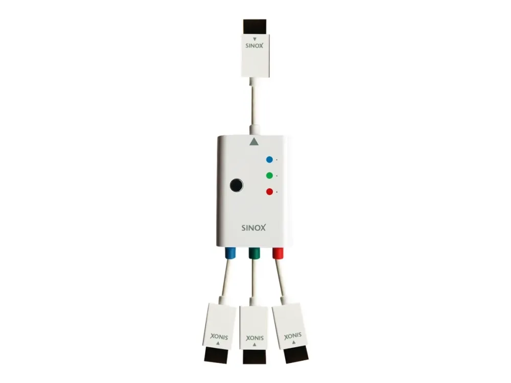 Sinox SXV1953, 3 m, HDMI Type A (Standard), 3 x HDMI Type A (Standard), Hvit