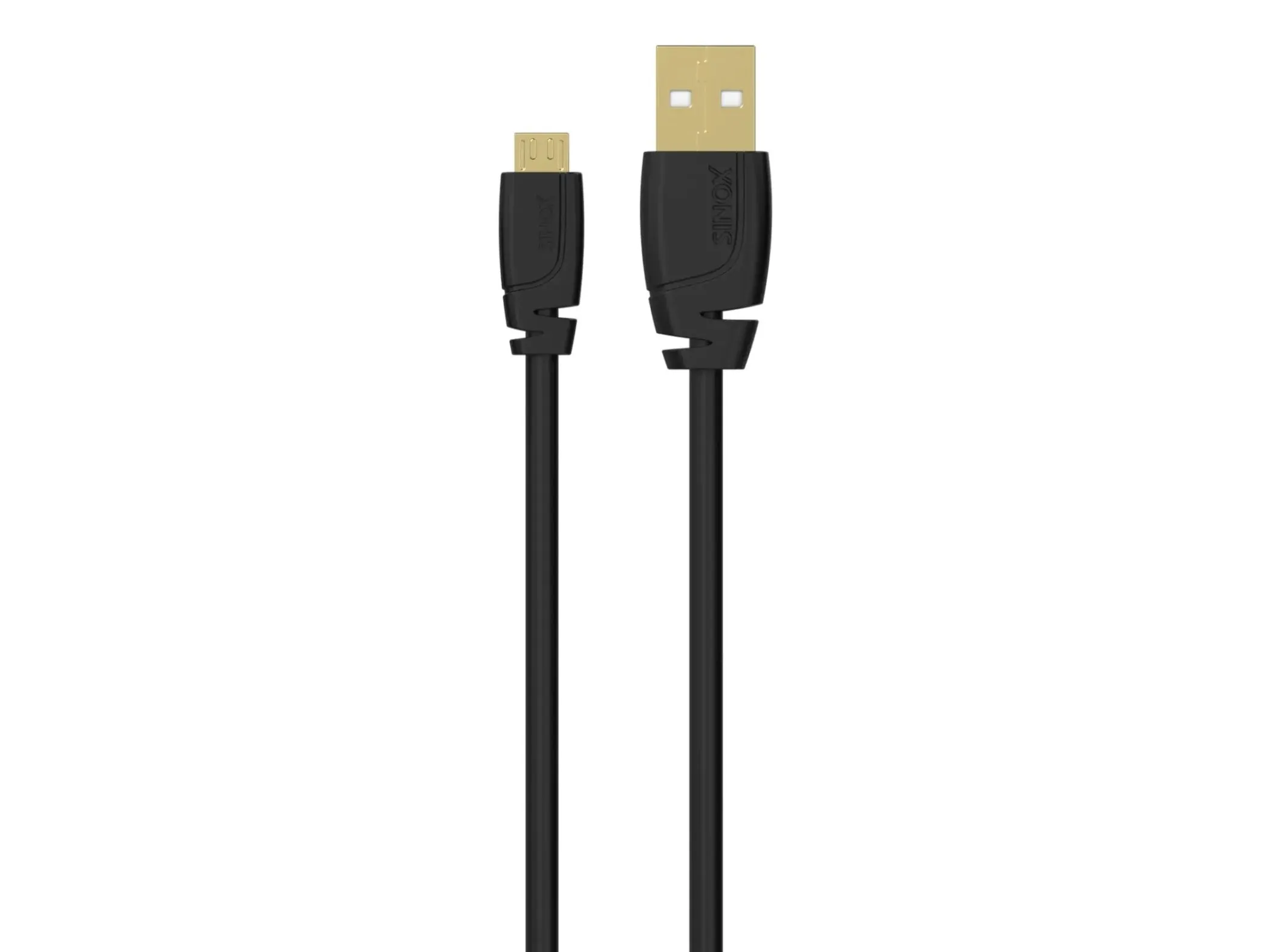 Sinox SOI04902, 2 m, Micro-USB B, USB A, USB 2.0, 0,48 Gbit/s, Svart