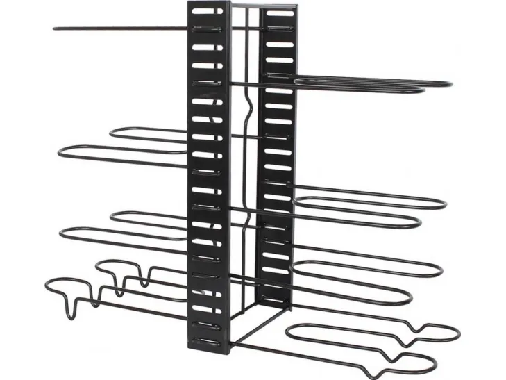 King Hoff oppbevaringsorganisator for panner, gryter og lokk, svart, 47x20,5x38 cm, kinghoff