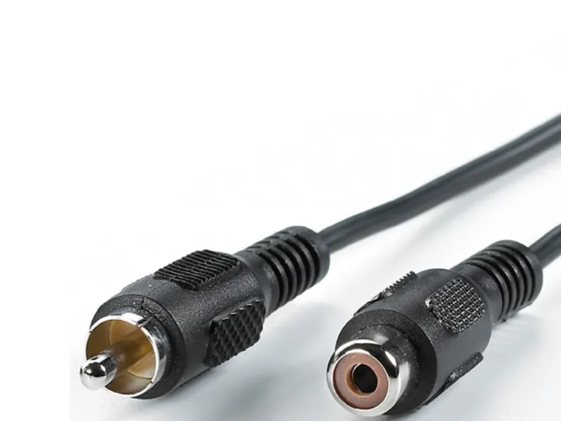 Value Cinch Cable, simplex M - F 5 m, RCA, Hankjønn, RCA, Hunkjønn, 5 m