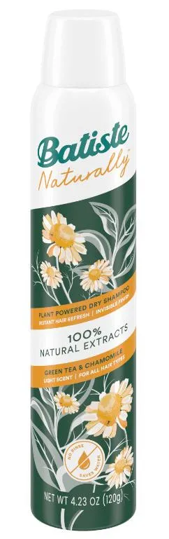 Batiste Light Scent Green Tea & Chamomile, 200 ml, Tørrsjampo, Naturlig, Kvinner, Alle hårtyper, Alle farger
