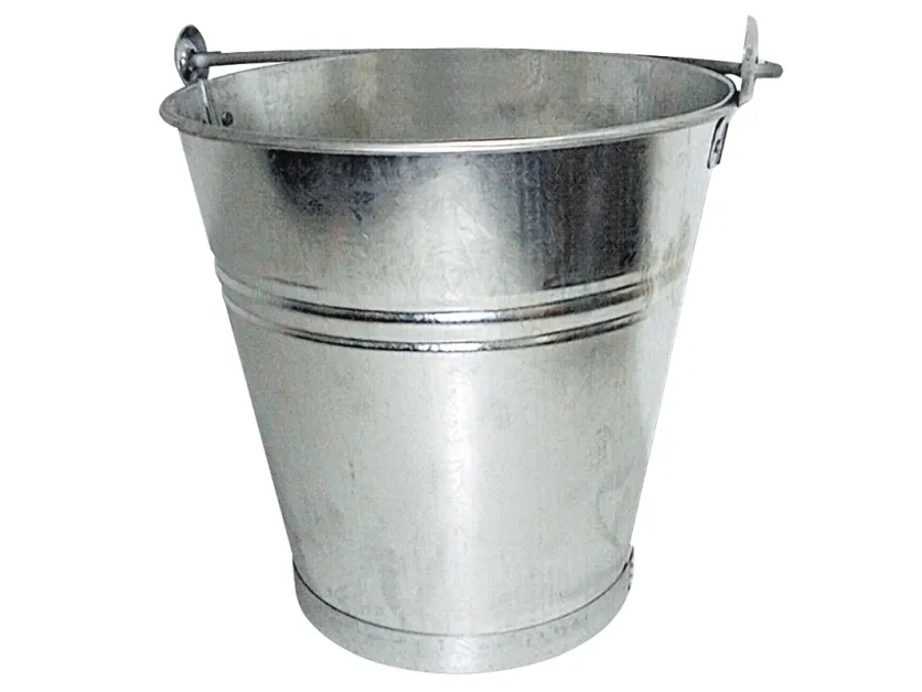 Metallkonstruksjonsbøtte, galvanisert, 14 l